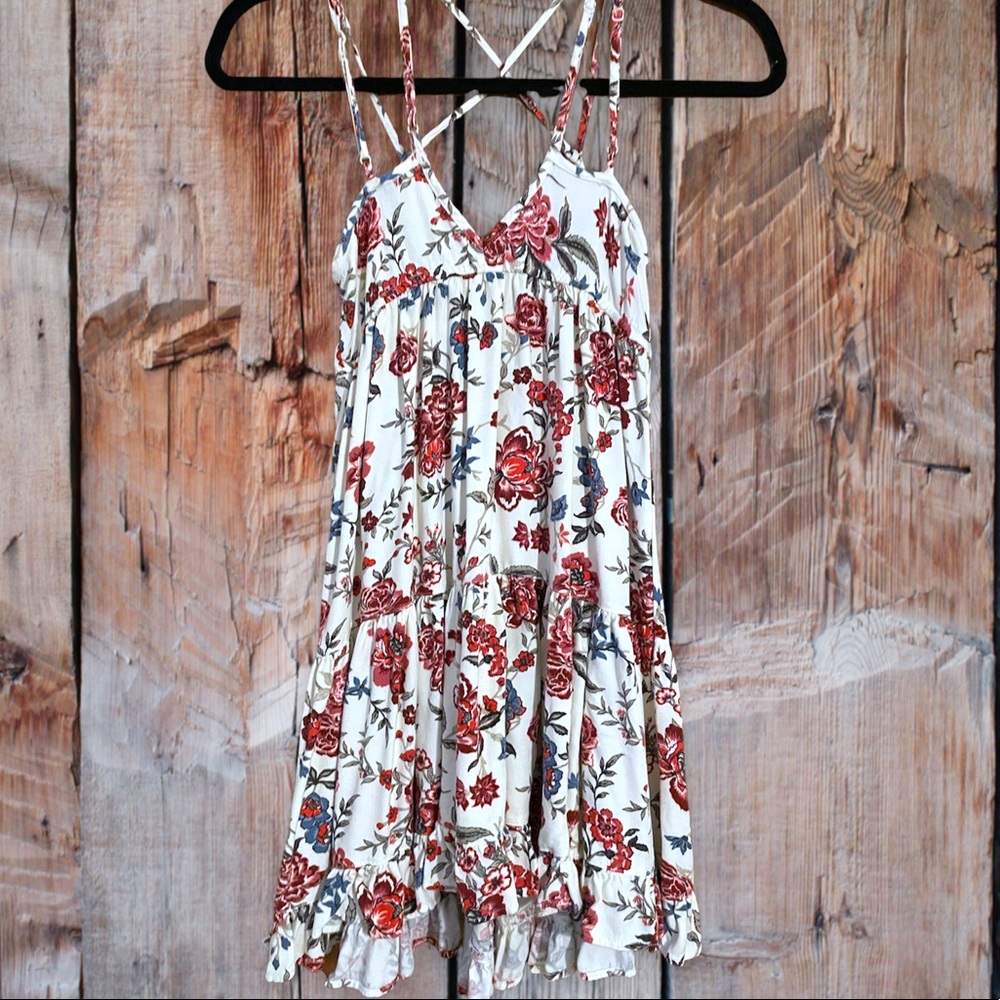 SOLD AE Floral print strappy babydoll sundress
